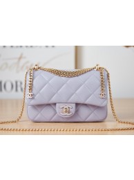 Chanel Flap Lambskin small Shoulder Bag AS3114 Lavender HY12007yj81