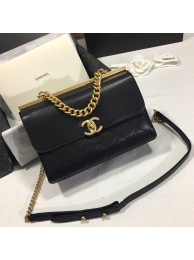 Chanel Flap Original Cowhide Shoulder Bag 56987 black HY17073ta99