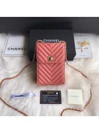 Chanel Flap Original Mobile phone bag 55698 pink HY10957Zw99