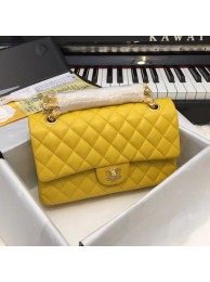 Chanel Flap Original Sheepskin Leather CF1112 Yellow gold chain HY19442Il41