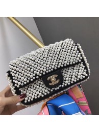 Chanel Flap Pearl Bag A1116 Black HY4553JD28