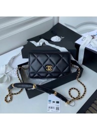 Chanel Flap Shoulder Bag mini Original leather AS2755 black HY3158ER88