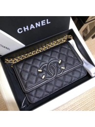 Chanel Flap Shoulder Bag Original Caviar Leather 5698 black HY7880lk46