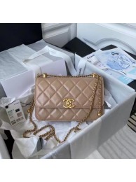 Chanel Flap Shoulder Bag Original leather AS2649 Apricot HY23990fr81