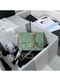 Chanel Flap Shoulder Bag Original leather AS2855 green HY20677Yf79