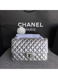 Chanel Flap Shoulder Bag Original Sheepskin Leather CF1112 Silver HY1985Kn56