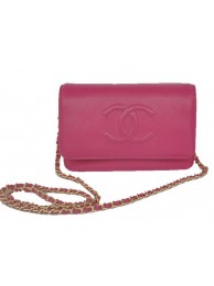 Chanel Flap Shoulder Bag Rose Calfskin Leather CHA33817 Gold HY20021De45