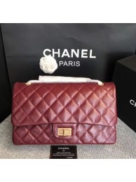 Chanel Flap Shoulder Bag Wine Original Calfskin Leather 277 Gold HY14200lu18