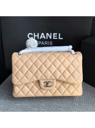 Chanel Flap Shoulder Bags Camel Original Lambskin Leather CF1113 Silver HY17617Il41