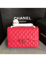 Chanel Flap Shoulder Bags Pink Original Lambskin Leather CF1113 Silver HY97Il41