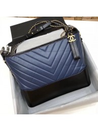 CHANEL GABRIELLE Original leather Hobo Bag A93842 blue&black HY12159CD62