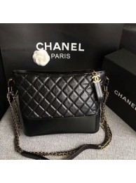 Chanel Gabrielle Shoulder Bag Original Calfskin Leather A93842 Black HY9568vN22