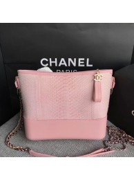 Chanel Gabrielle Shoulder Bag Original Python Leather A93842 Pink HY20963Ri95