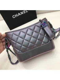 Chanel Gabrielle Shoulder Bag Original Sheepskin Leather A91810 Grey HY4996NP24