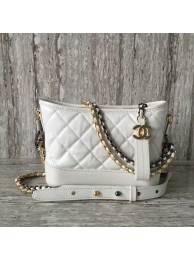 Chanel Gabrielly Calf Leather Shoulder Bag 93823 White HY14777xh67