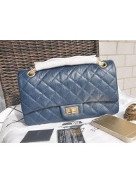 Chanel Glazed Crackled Leather Classic Flap Bag A30225 Royal HY12898lq41
