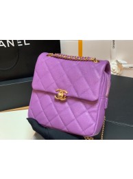Chanel Grained Calfskin Backpack Original Leather AS3108 Lavender HY5306DS71