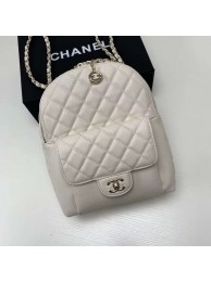 Chanel Grained Calfskin & Gold-Tone Metal backpack AS0004 creamy-white HY10800lk46