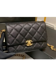 Chanel Grained Calfskin Shoulder Bag AS3103 BLACK HY18170Zr53