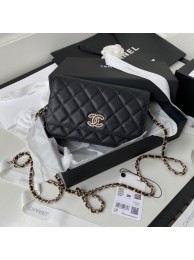 Chanel Grained Calfskin small Shoulder Bag AP2734 black HY24391DO87