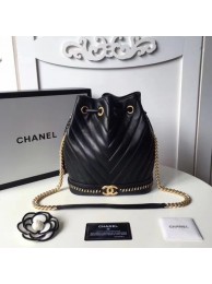 Chanel Hobo Bag Original Sheepskin Leather A94889 Black HY2021DS71
