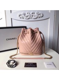 Chanel Hobo Bag Original Sheepskin Leather A94889 Pink HY20574zS17