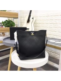 Chanel hobo handbag AS0414 black HY24705Ag46
