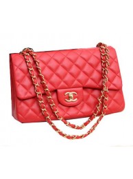 Chanel Jumbo Double Flaps Bags Original Lambskin Leather A36097 Red HY26058iZ66