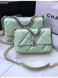 CHANEL Lambskin 19 Flap Bag AS1160 AS1161 light blue HY22655KX51