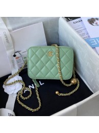 Chanel Lambskin camera bag AS2463 green HY1989LG44