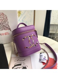 Chanel Lambskin Crystal Calfskin & Gold-Tone Metal AS1882 Purple HY17104Oq54