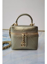 Chanel Lambskin Crystal Calfskin & Gold-Tone Metal AS1889 champagne HY4044nQ90