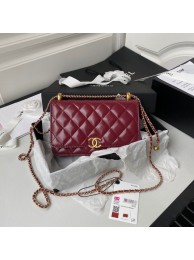 CHANEL Lambskin Flap Shoulder Bag AP2289 red HY18926De45