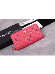 Chanel Lambskin & Gold-Tone Metal A81611 pink HY25937vX33