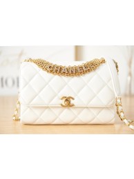 Chanel lambskin Shoulder Bag AS3241 white HY5349Yo25