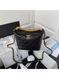 Chanel lambskin Shoulder Bag AS3242 black HY21073Xw85