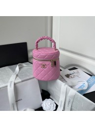 Chanel lambskin top handle bag AP2730 pink HY7025Kd37