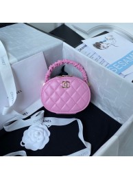Chanel lambskin top handle bag AP27301 pink HY5969uZ84