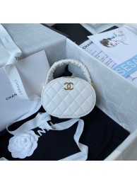 Chanel lambskin top handle bag AP27301 white HY18454VI95