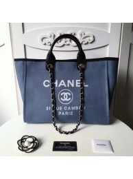 Chanel Large Canvas Tote Shopping Bag CHA1679 Royal HY20566ED90