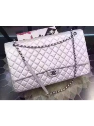 Chanel Large Classic Flap Bag Sheepskin Leather A40912 White HY3574Gw67