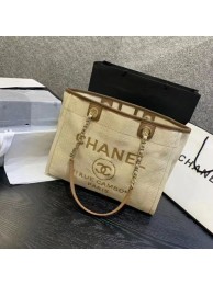 Chanel Large Shoulder Bag A67001 Cream HY17622Lo54