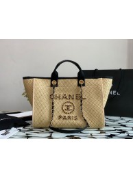 Chanel Large Weave Shopping Bag A66942 Cream HY25064KX22