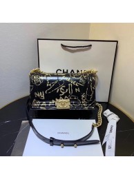 Chanel Le Boy Flap Shoulder Bag Original Leather Black TY67086 Gold HY15411Eb92