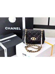 Chanel leather Shoulder Bag A5554 black HY12259Kf26