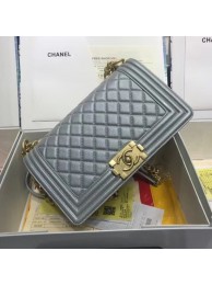 Chanel Leboy Original caviar leather Shoulder Bag A67086 silver gold chain HY25765lk46