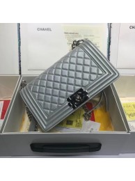 Chanel Leboy Original caviar leather Shoulder Bag A67086 silver silver chain HY23275TV86