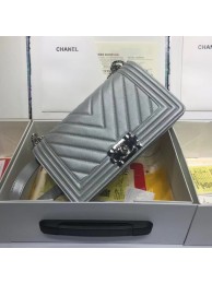 Chanel Leboy Original caviar leather Shoulder Bag V67086 silver silver chain HY2324zS17