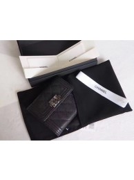 Chanel Matelasse Bi-Fold Wallet Black Cannage Patterns A48980 Black HY19501ea89