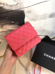 Chanel Matelasse Bi-Fold Wallet Cannage Patterns CHA3358 Rose HY19479zS17